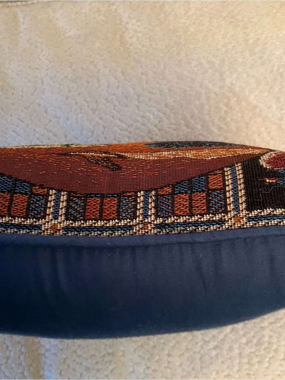 VTG Tapestry Labrador Dogs Throw Pillow Hunting Camp Duck Cabin 12.5in Square